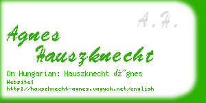 agnes hauszknecht business card